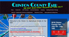 Desktop Screenshot of clintoncountyfair.org